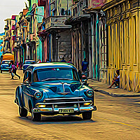 Buy canvas prints of Dusk in Havana by Jason Wells