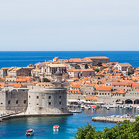 Buy canvas prints of Letterbox crop of Dubrovnik harbour by Jason Wells