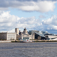 Buy canvas prints of Panorama of the Liverpool waterfront by Jason Wells