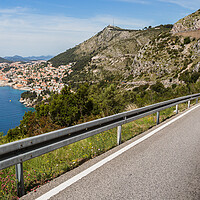 Buy canvas prints of Winding road down to Dubrovnik by Jason Wells