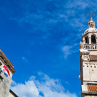 Buy canvas prints of Blue sky above the Cathedral of Saint Mark by Jason Wells