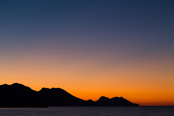 Sunrise above the Peljesac channel Picture Board by Jason Wells