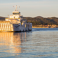 Buy canvas prints of Car ferry from Korcula by Jason Wells