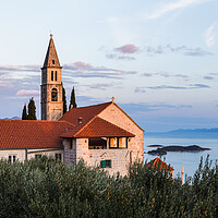 Buy canvas prints of Franciscan monastery above the Peljesac channel by Jason Wells