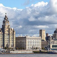 Buy canvas prints of HDR of the Liverpool skyline by Jason Wells