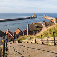 Buy canvas prints of 199 steps down to Whitby by Jason Wells