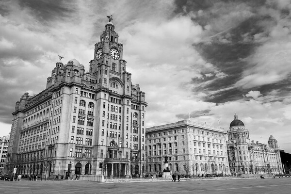 Iconic Three Graces of Liverpool Picture Board by Jason Wells