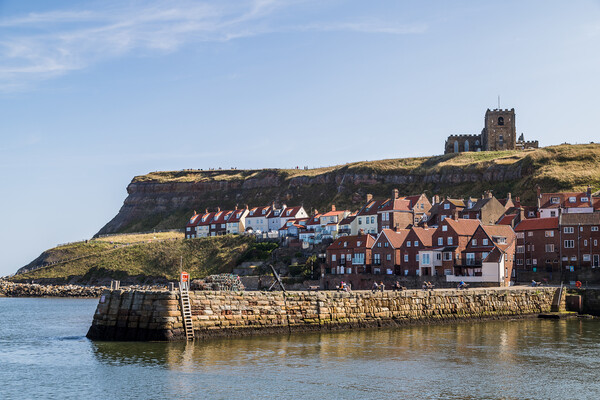 Harbour pier at Whitby Picture Board by Jason Wells