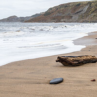 Buy canvas prints of Driftwood on Runswick Bay beach by Jason Wells
