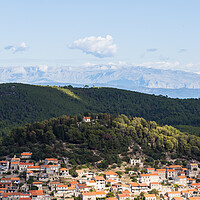 Buy canvas prints of Tiny chuch above the village of Blato by Jason Wells