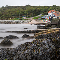 Buy canvas prints of Tide coming in at Runswick Bay by Jason Wells