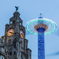 Buy canvas prints of Spinning with the Liver Birds by Jason Wells