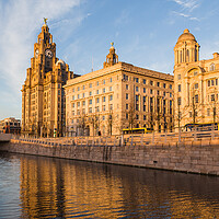 Buy canvas prints of Dusk on the Liverpool waterfront by Jason Wells