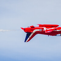 Buy canvas prints of Red Arrow flying inverted by Jason Wells