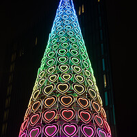 Buy canvas prints of Heart Christmas tree in Liverpool by Jason Wells