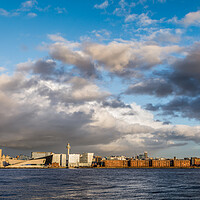 Buy canvas prints of Panorama of the Liverpool waterfront by Jason Wells