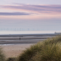 Buy canvas prints of Four Iron Men on Crosby Beach by Jason Wells