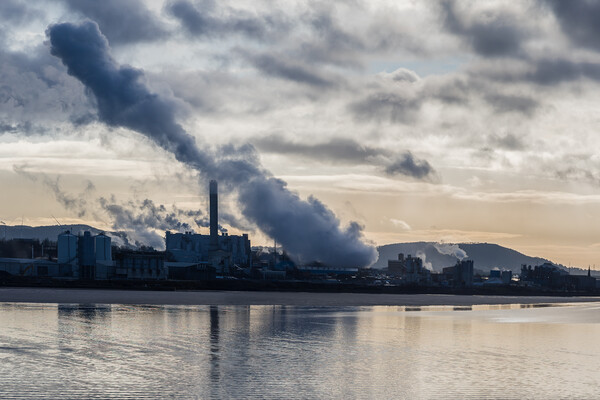 Steam from the banks of the Manchester Ship Canal Picture Board by Jason Wells