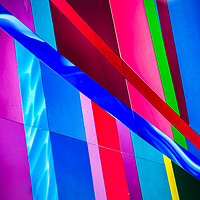 Buy canvas prints of Stained glass close up by Jason Wells