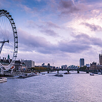 Buy canvas prints of River Thames at twilight by Jason Wells