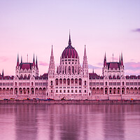 Buy canvas prints of Hungarian Parliament Building at dusk by Jason Wells