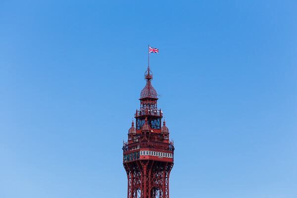 Top of the Blackpool Tower Picture Board by Jason Wells