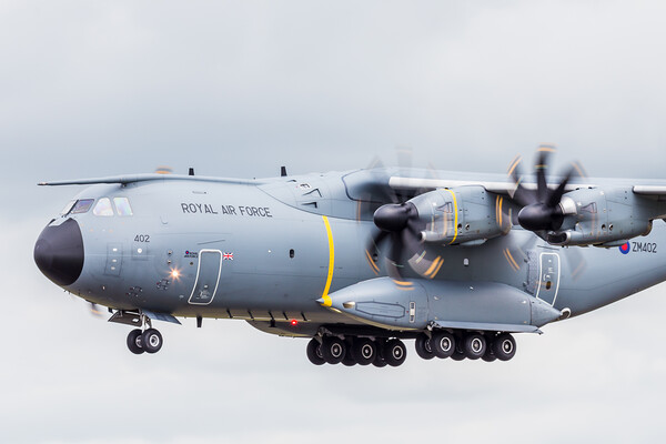 A400M Atlas fills the frame as it comes into land Picture Board by Jason Wells