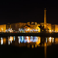 Buy canvas prints of Christmas at the Albert Dock by Jason Wells