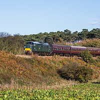 Buy canvas prints of Diesel locomotive on the North Norfolk Railway by Jason Wells