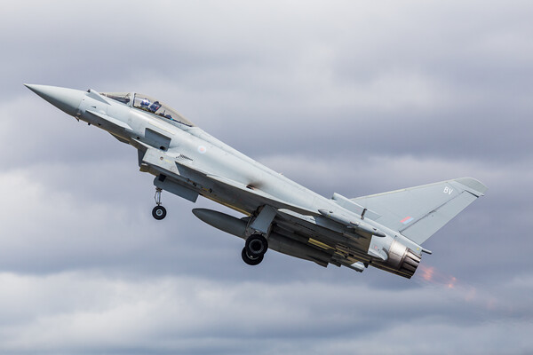 RAF Typhoon FGR.4 performance takeoff Picture Board by Jason Wells