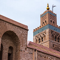 Buy canvas prints of Close-up of Koutoubia mosque by Jason Wells