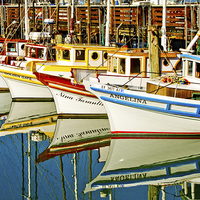 Buy canvas prints of The Crab Fleet by Bill Gallagher