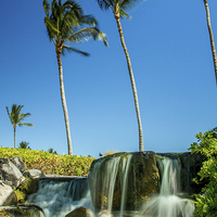 Buy canvas prints of  Kona Waterfall by Bill Gallagher