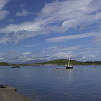 Buy canvas prints of  Calm Blue Oban by Ian MacQueen