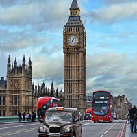Buy canvas prints of London, UK - Iconic Elizabeth Tower / Big Ben by Carlos Alkmin
