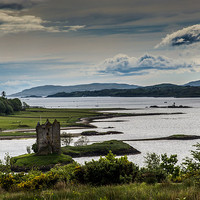 Buy canvas prints of Castle Stalker, Appin, Scotland by Christina Helliwell