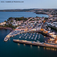Buy canvas prints of Paignton Harbour At Twilight by John Fowler