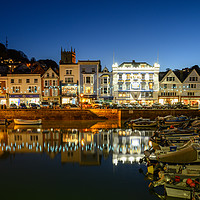 Buy canvas prints of  Dartmouth At Twilight by John Fowler