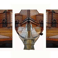 Buy canvas prints of Trireme Olympas, Triptych by Ivan Kovacs
