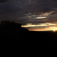 Buy canvas prints of Bamburgh Castle at Sunset by Ivan Kovacs
