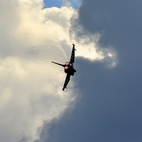 Buy canvas prints of Typhoon rocketing into the clouds by Alex Haines
