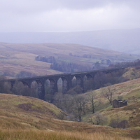 Buy canvas prints of Denthead Viaduct. Yorkshire Dales by Richard Pinder