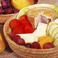 Buy canvas prints of Traditional English Ploughmans Lunch by Richard Pinder