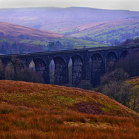 Buy canvas prints of Denthead Viaduct. Yorkshire Dales by Richard Pinder