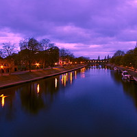 Buy canvas prints of Sunrise over the River Ouse, York by Richard Pinder