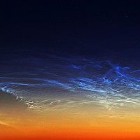Buy canvas prints of Rare Noctilucent Clouds  by Teresa Cooper