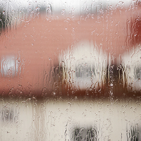 Buy canvas prints of Rainy teary window abstract by Arletta Cwalina