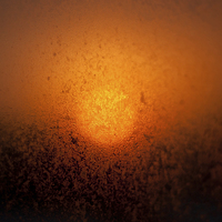 Buy canvas prints of Wet window sunset glow by Arletta Cwalina