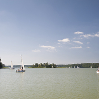 Buy canvas prints of Sailing boats at Jezioro Nidzkie by Arletta Cwalina