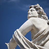 Buy canvas prints of Statue with Polarising filter by Arletta Cwalina